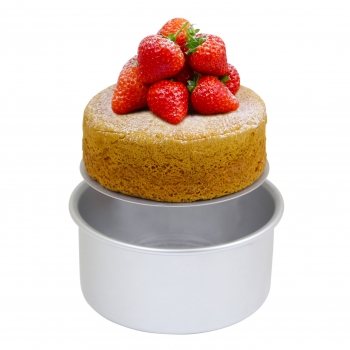 Preview: Cake Pan Round with Loose Bottom - 8 x 3inch (203 x 76mm)